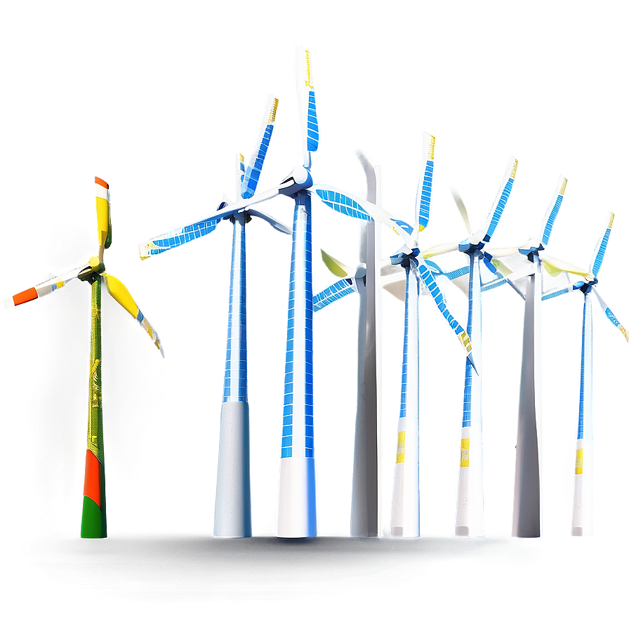 Wind Turbine Farm Png Bim8