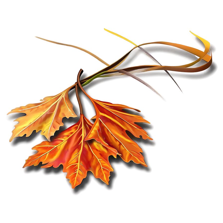 Windblown Autumn Leaf Png Nkd10