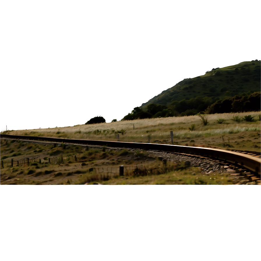 Winding Railroad Tracks Through Hills Png 06122024