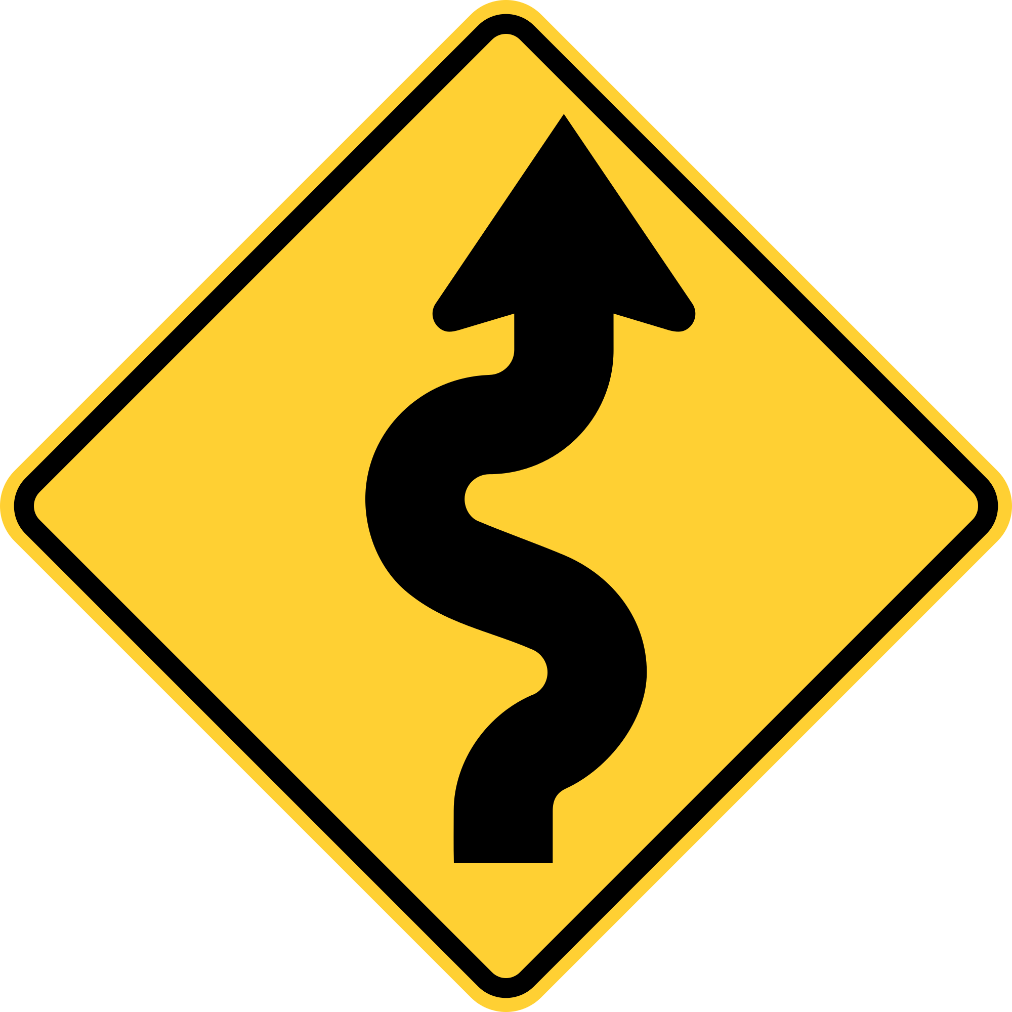 Winding_ Road_ Sign