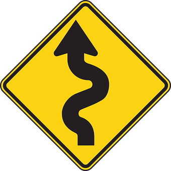 Winding_ Road_ Traffic_ Sign