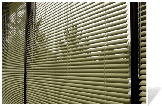 Window Blinds Closed Interior View