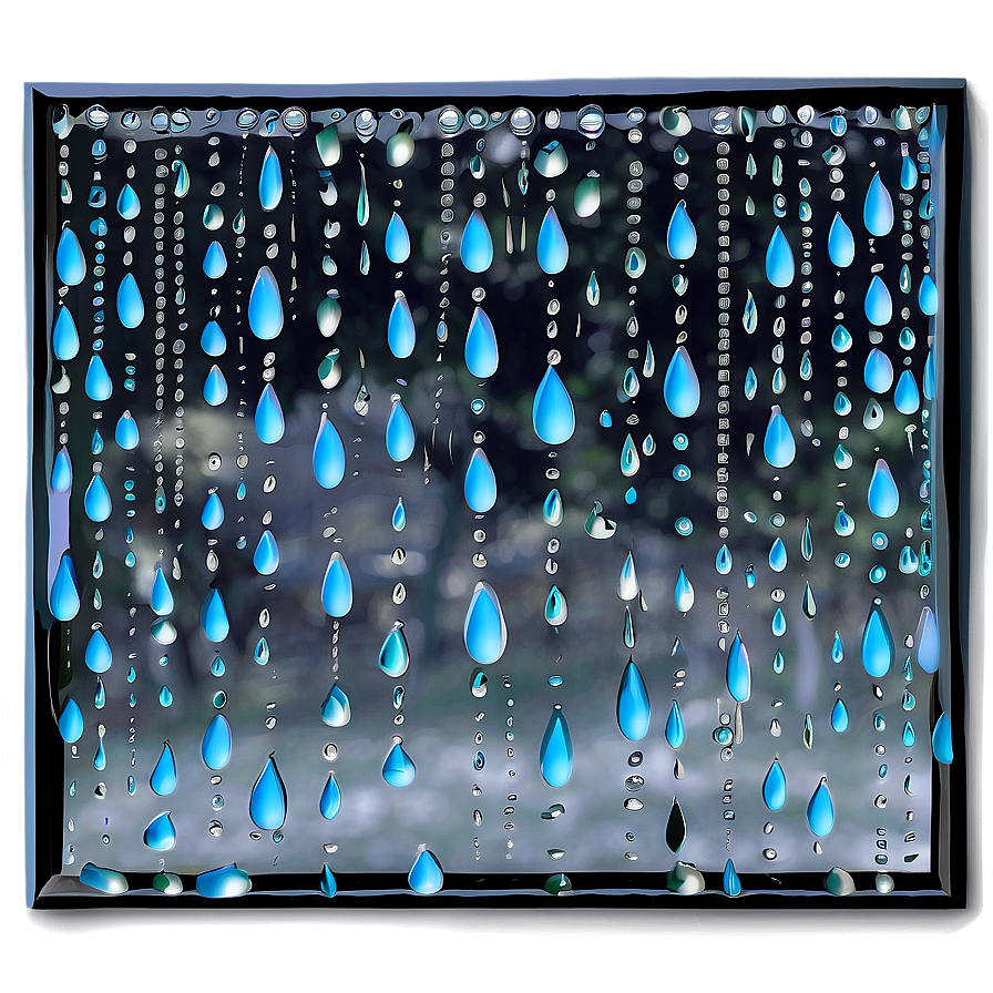 Window With Raindrops Png 81