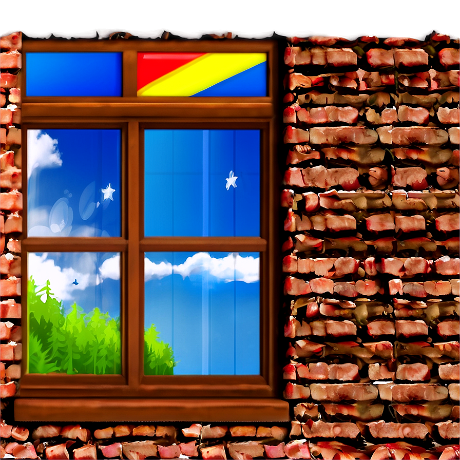 Windows In Brick Wall Png 06112024