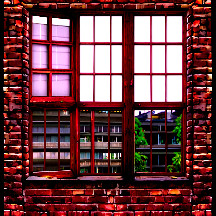 Windows In Brick Wall Png 17