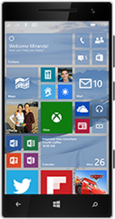 Windows Phone Home Screen Display