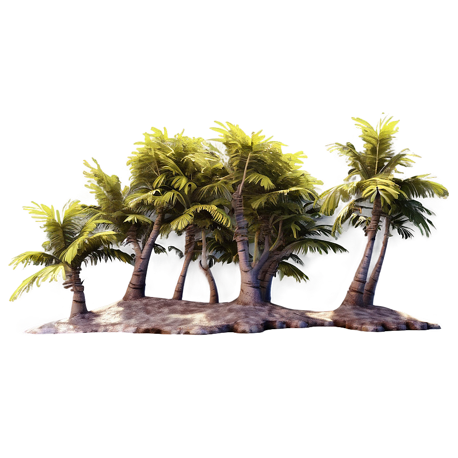 Windswept Coastal Trees Png Ool69