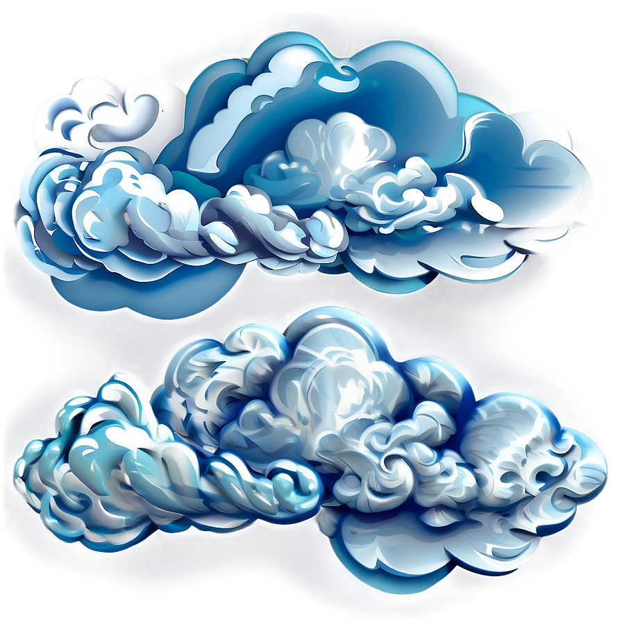 Windy Clouds Scene Png Vgj