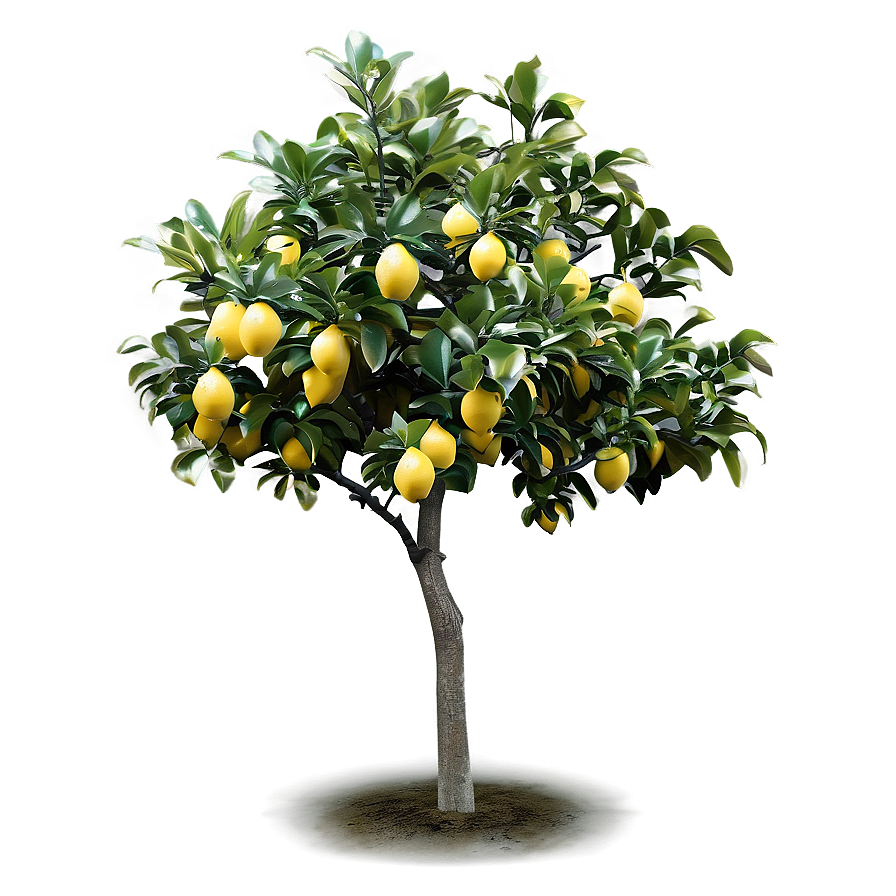 Windy Lemon Tree Image Png Hym15