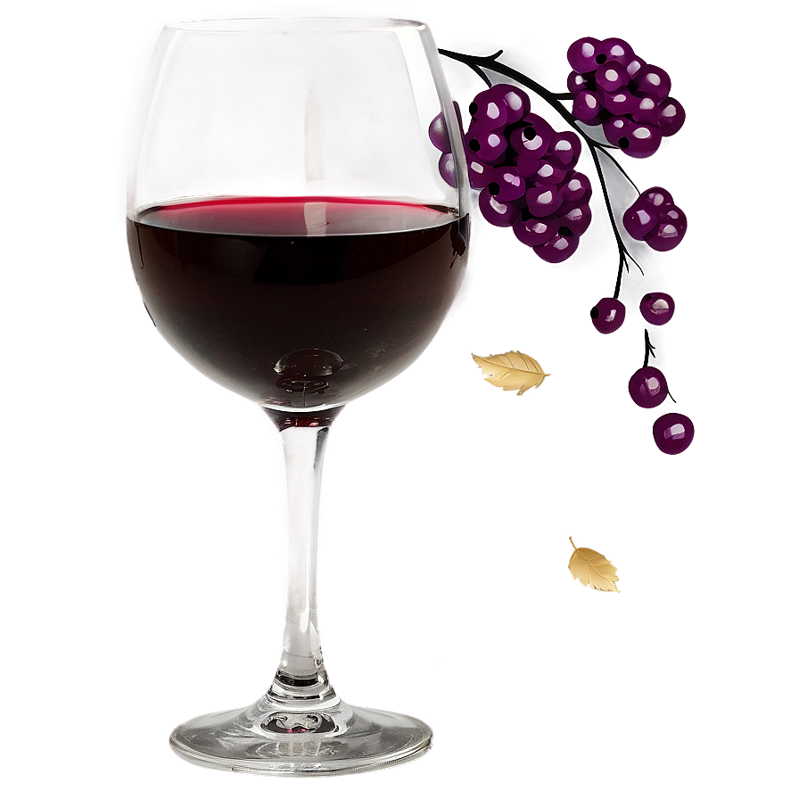 Wine Glass Decoration Png Uub42