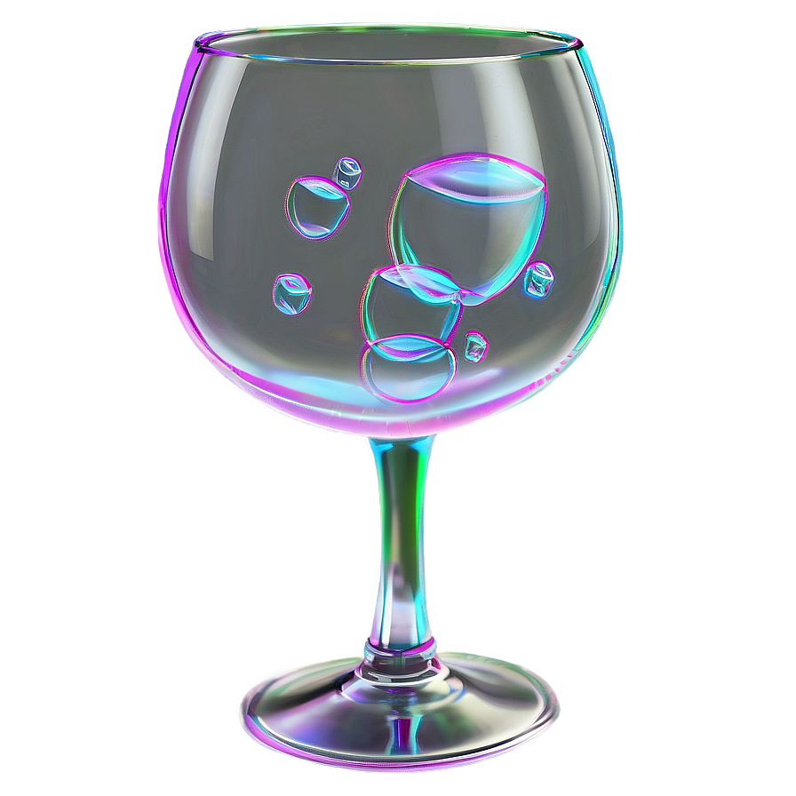 Wine Glass With Bubbles Png Blf