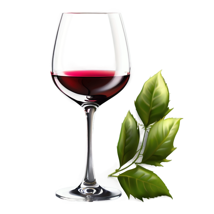 Wine Glass With Rose Png 24