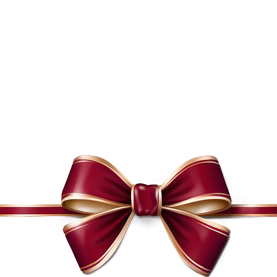 Wine Red Gift Bow Png Hdl