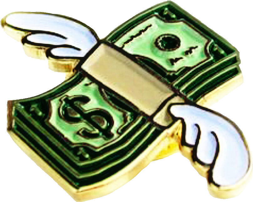 Winged Dollar Clipart