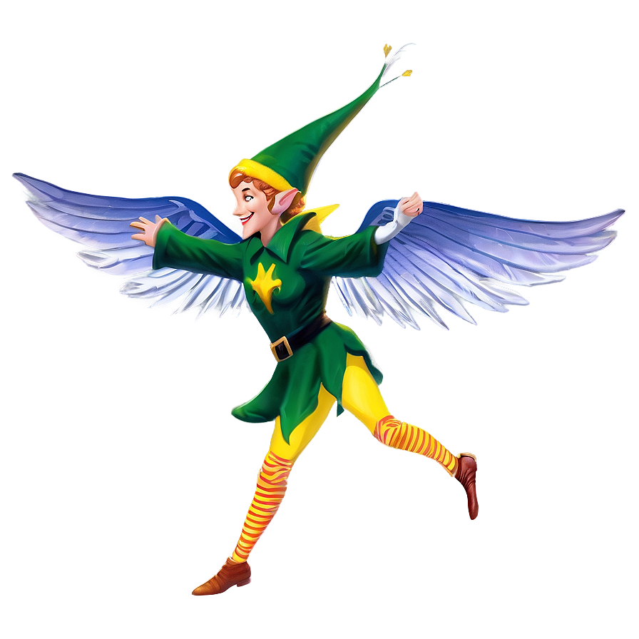 Winged Elf Taking Flight Png Wjc