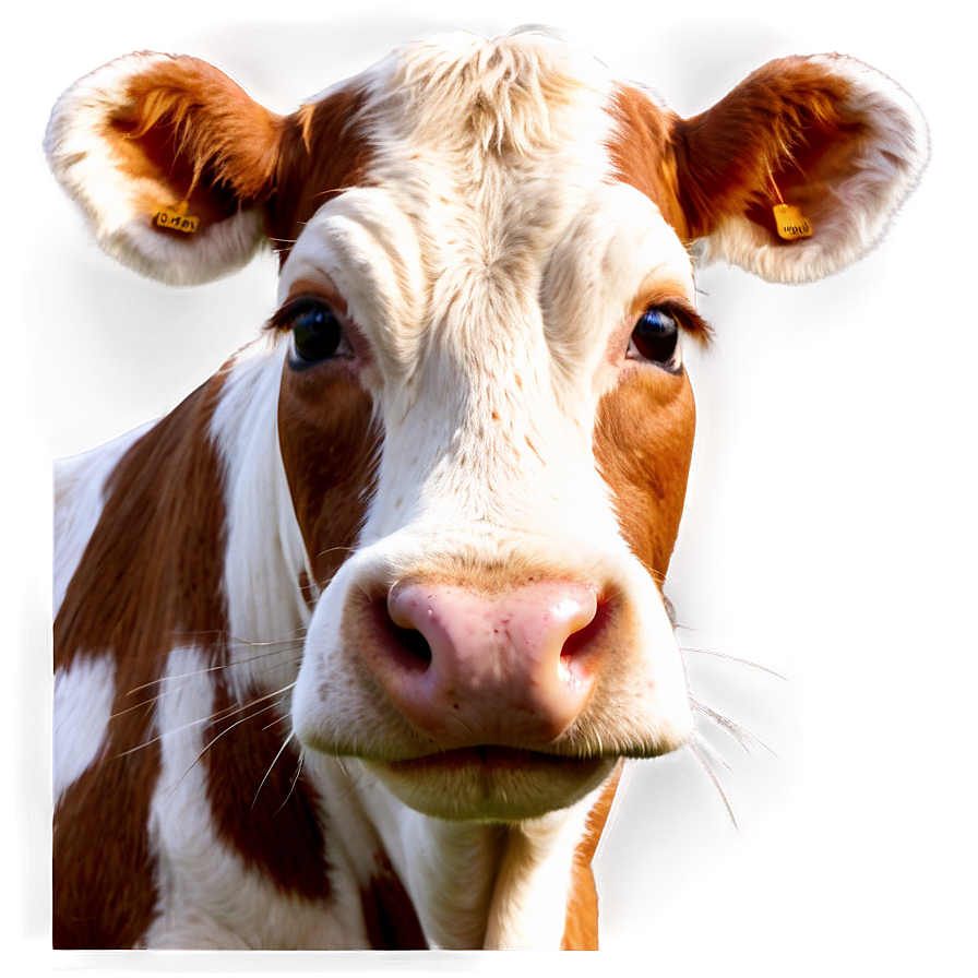 Winking Cow Face Png 6