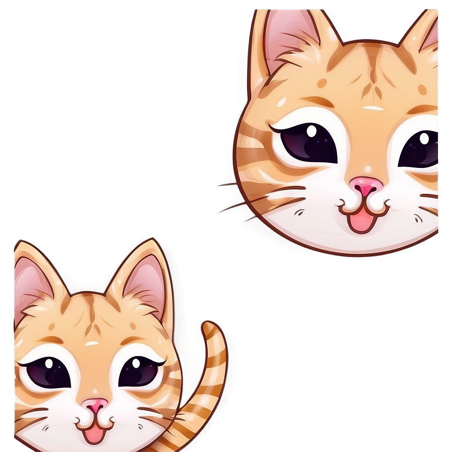 Winking Kawaii Cat Art Png 06242024