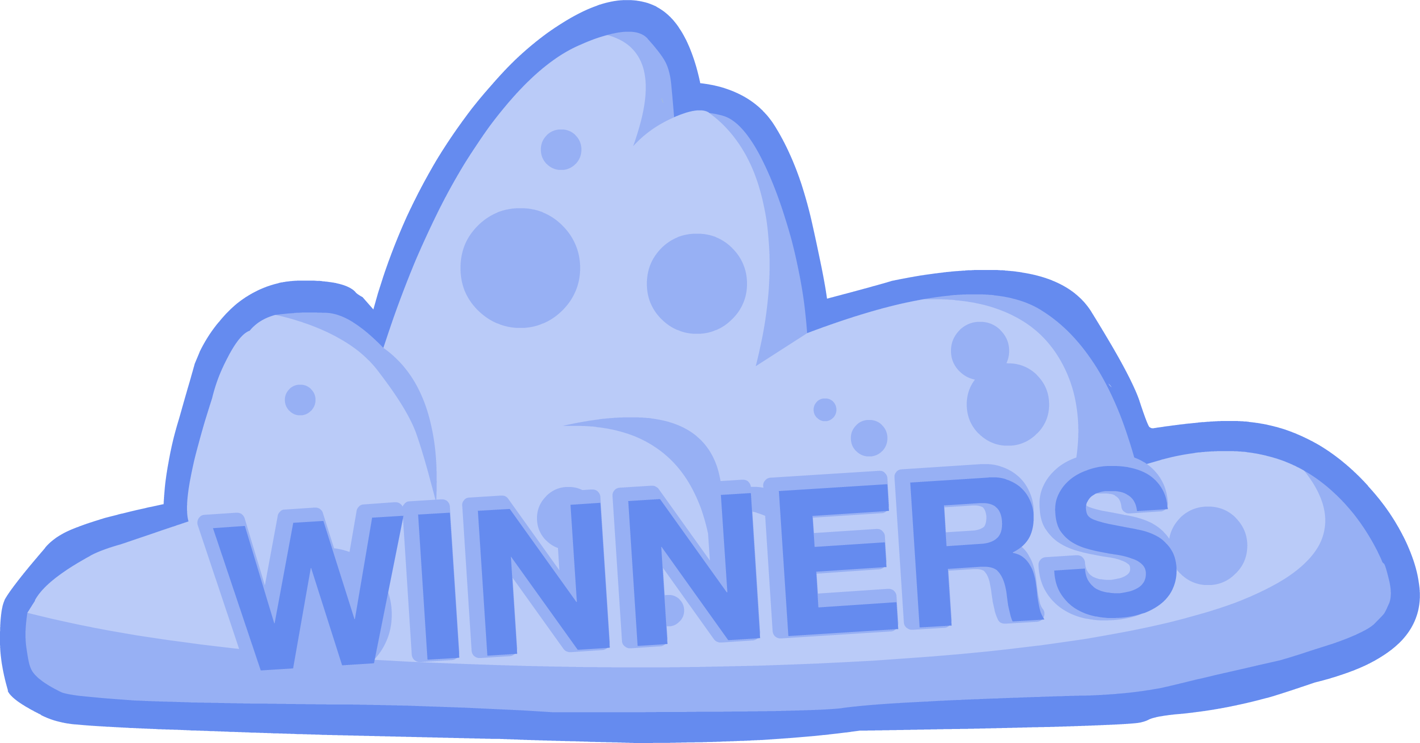 Winners Cloud Text Graphic