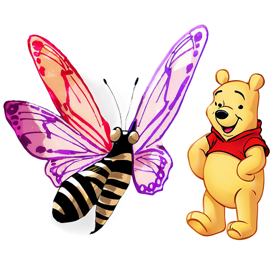 Winnie The Pooh And Butterfly Png 29