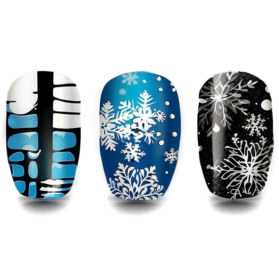 Winter Acrylic Nails Designs Png 4