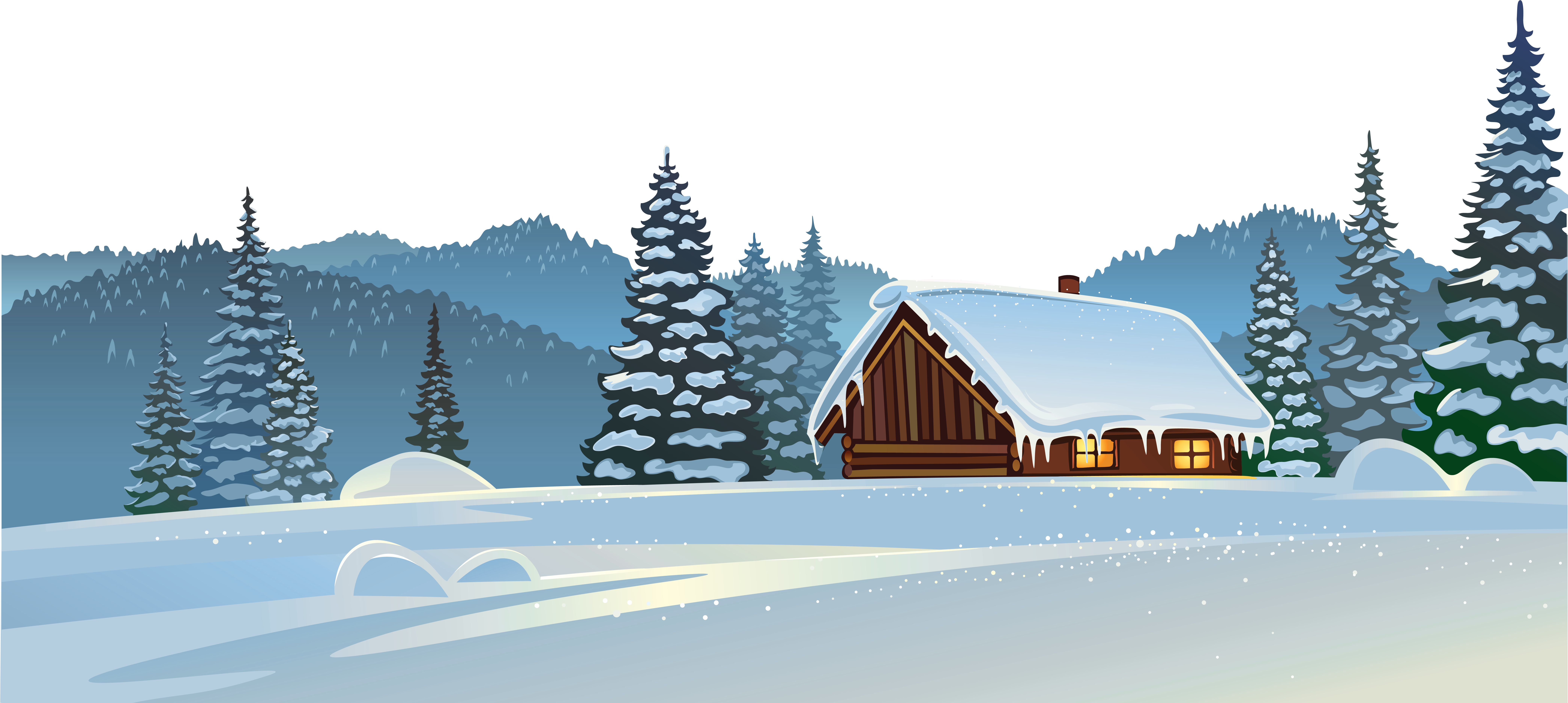 Winter_ Cabin_ Snowscape