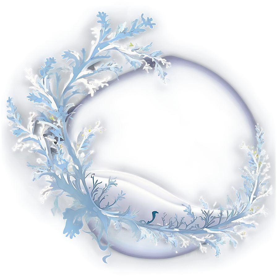 Winter Circle Frame Png 06122024