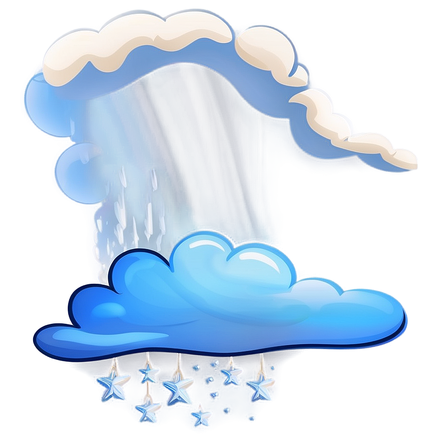 Winter Cloud Cartoon Png Tde44