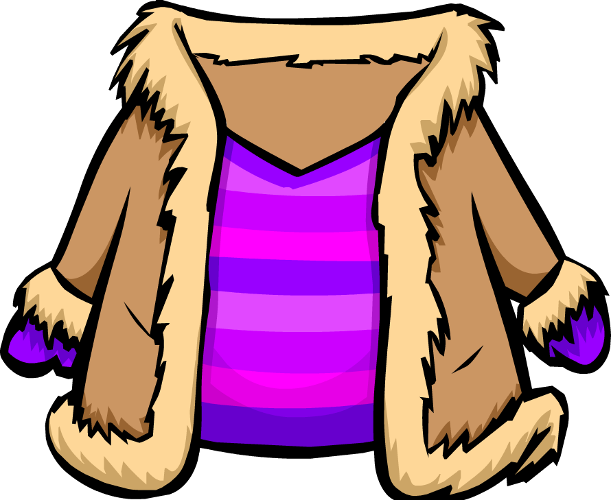 Winter Coat Cartoon Illustration