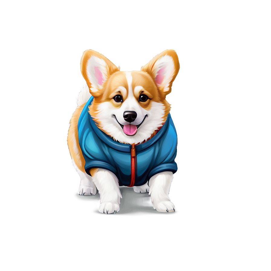 Winter Corgi Png 65