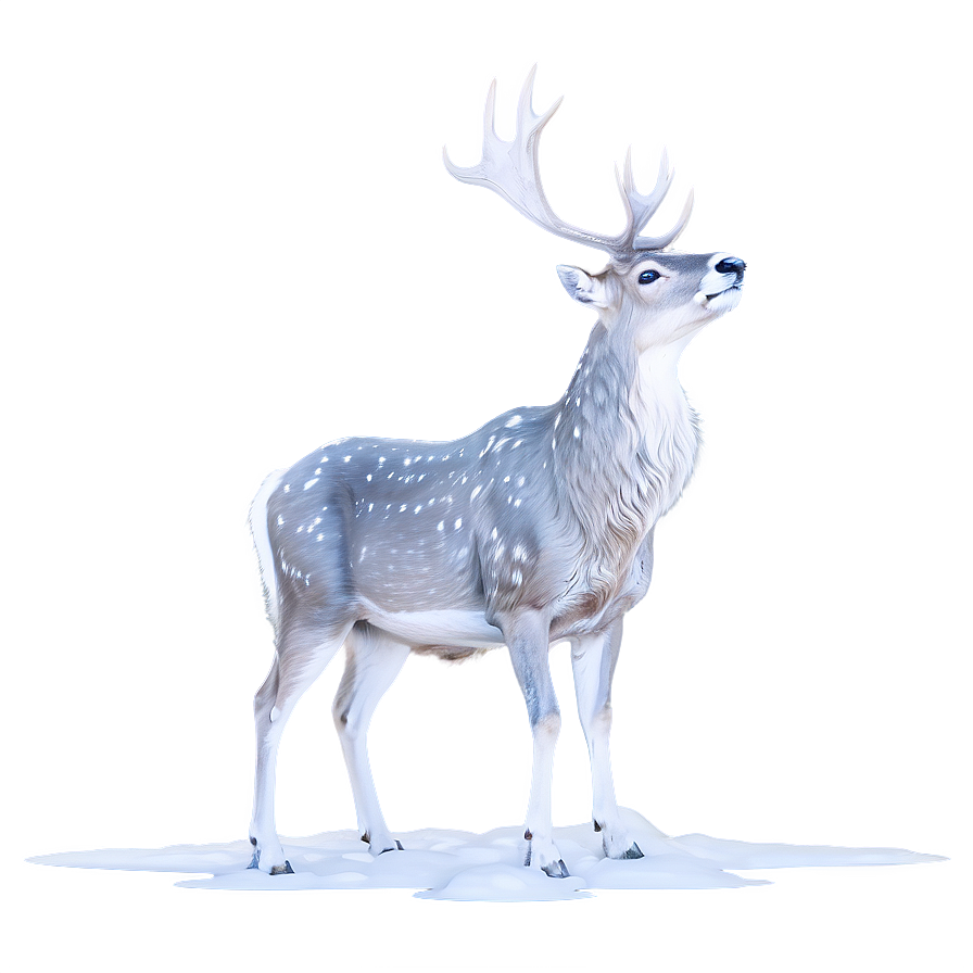 Winter Deer Scene Png Suc5