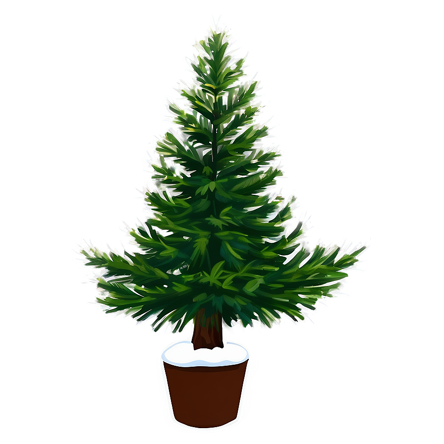 Winter Evergreen Tree Png Egc