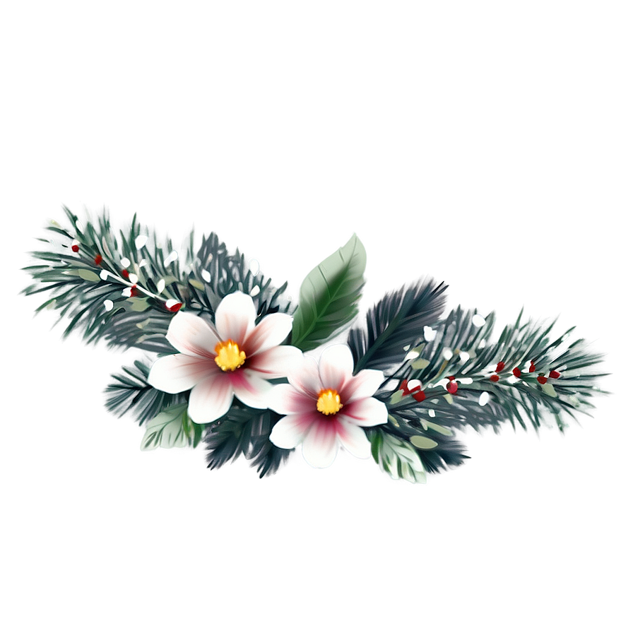 Winter Floral Arrangement Png 05062024