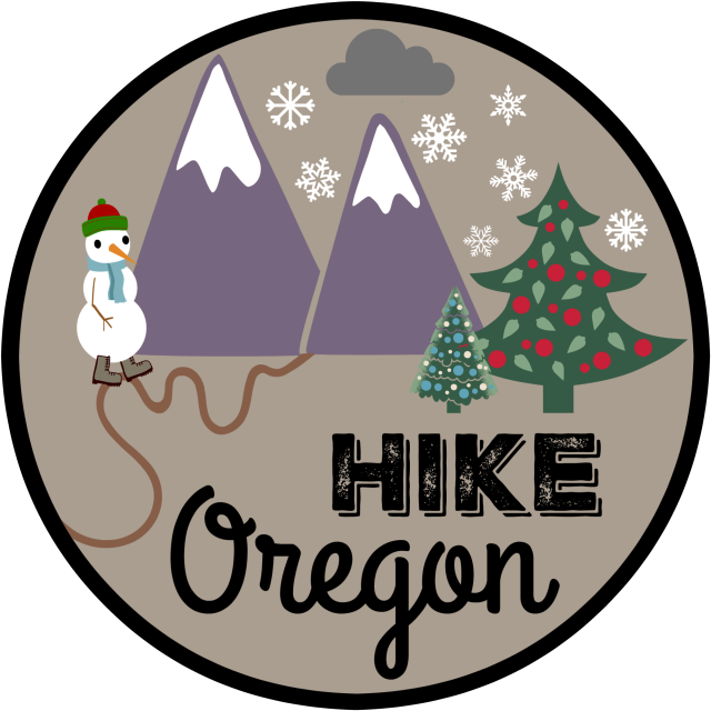 Winter_ Hiking_ Oregon_ Sticker