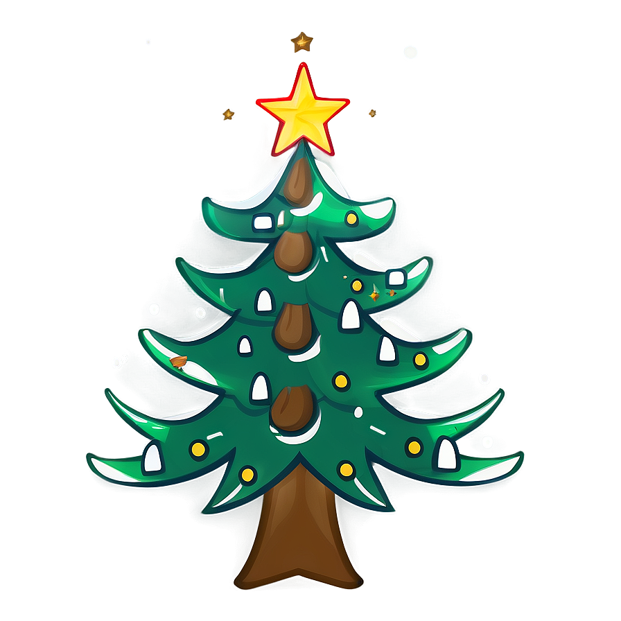 Winter Holiday Tree Outline Png 06132024