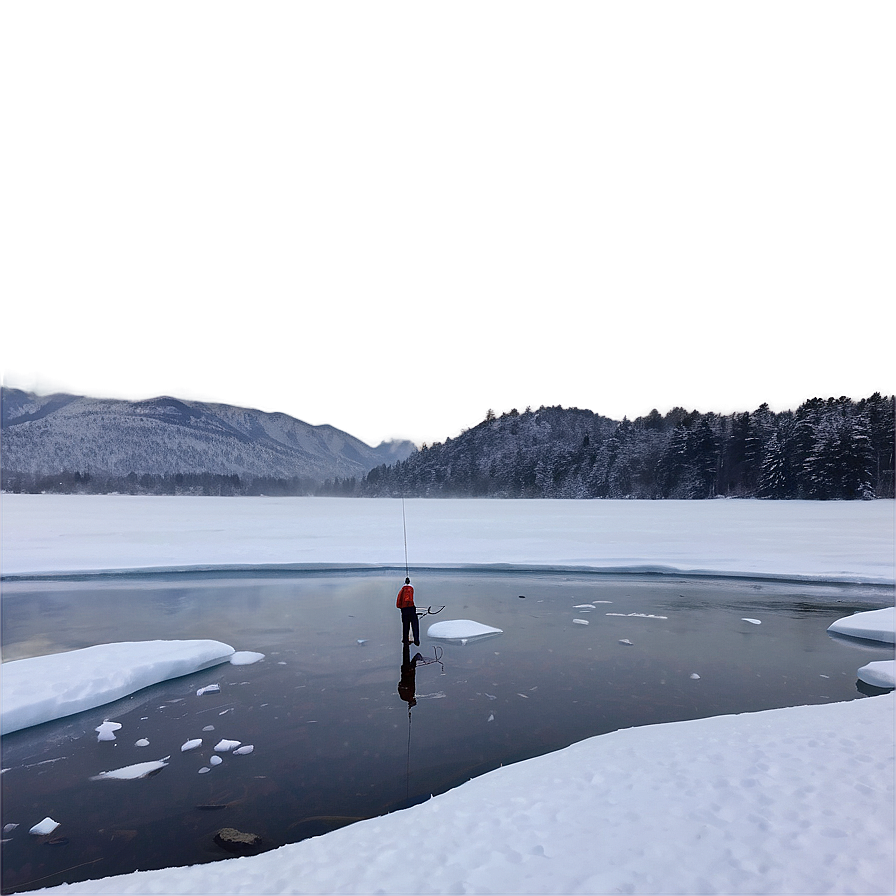 Winter Ice Gone Fishing Png Tto68