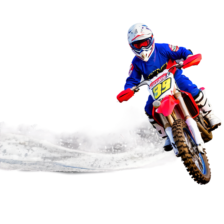 Winter Motocross Action Png Whk