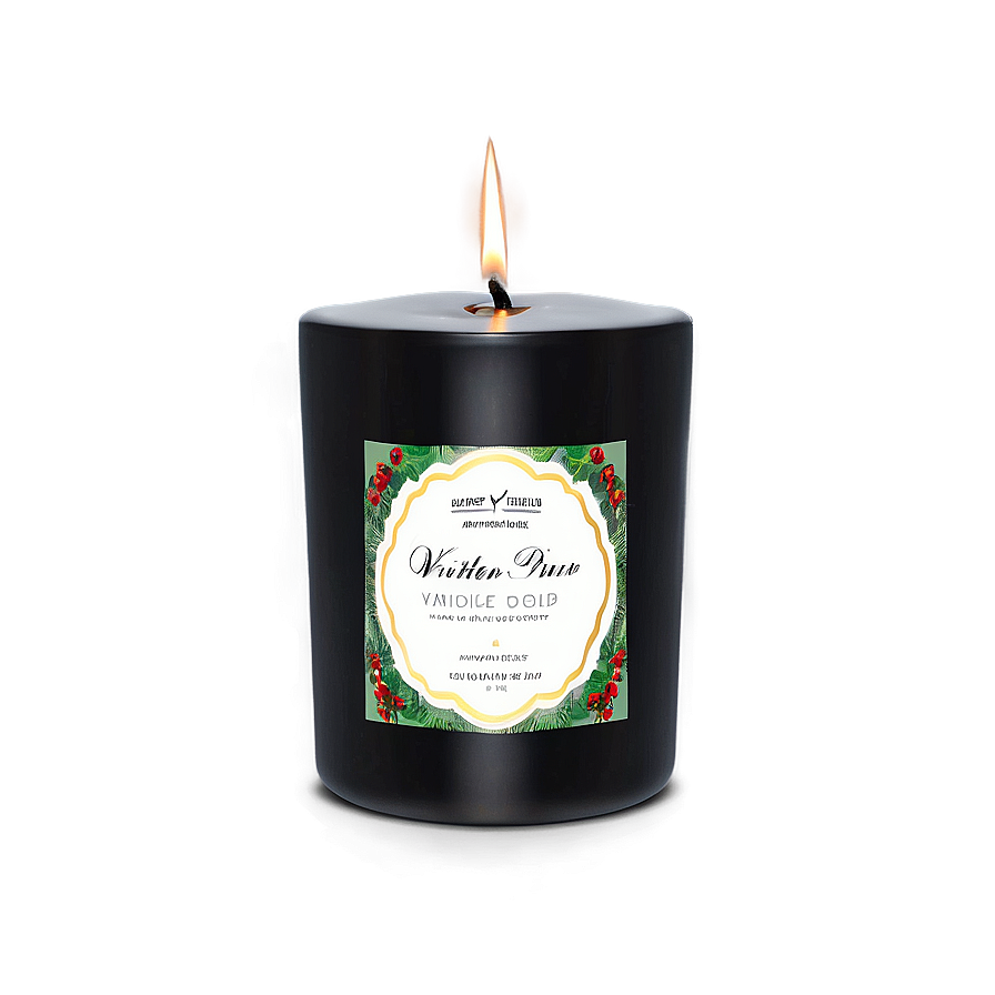 Winter Pine Candle Png 05242024