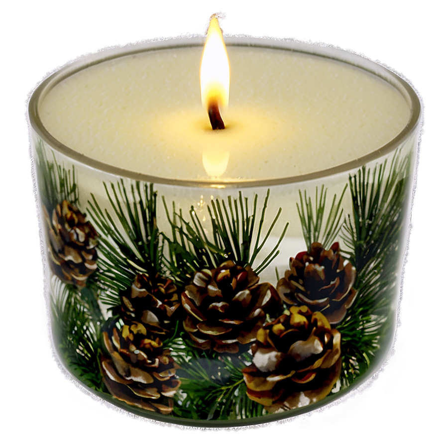 Winter Pine Candle Png Mrc3