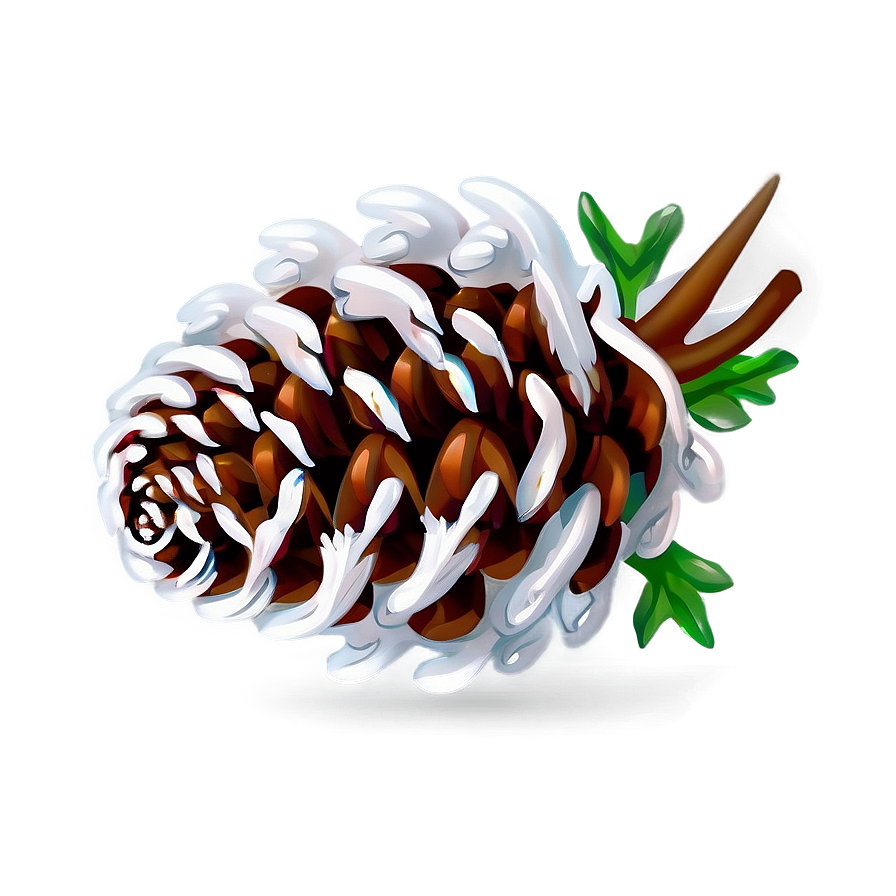 Winter Pinecone Decoration Png Jes