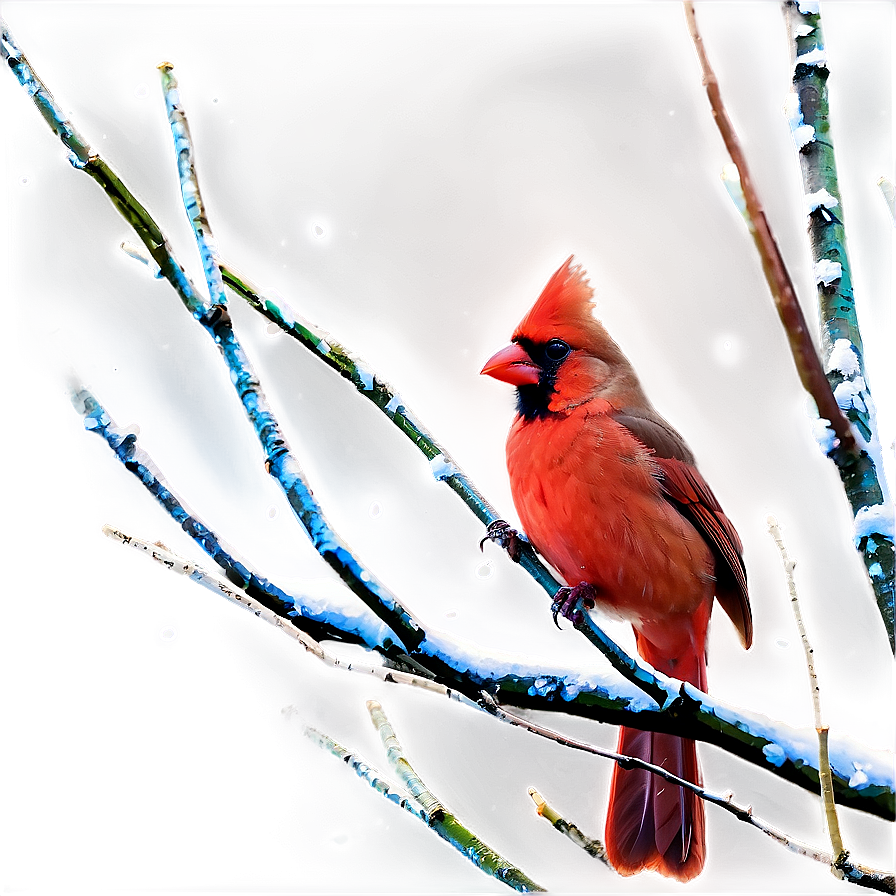 Winter Red Cardinal Png Qdk77