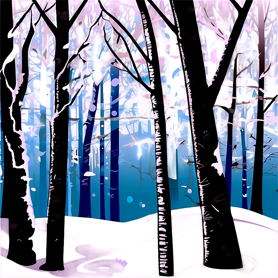 Winter Snow Forest Clipart Png 84