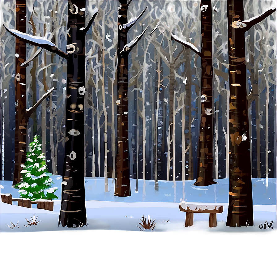 Winter Snow Forest Clipart Png Cmy