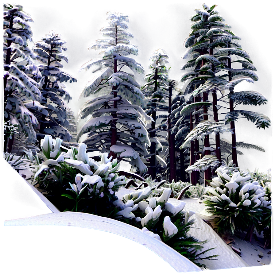 Winter Snow Forest Trees Png 29