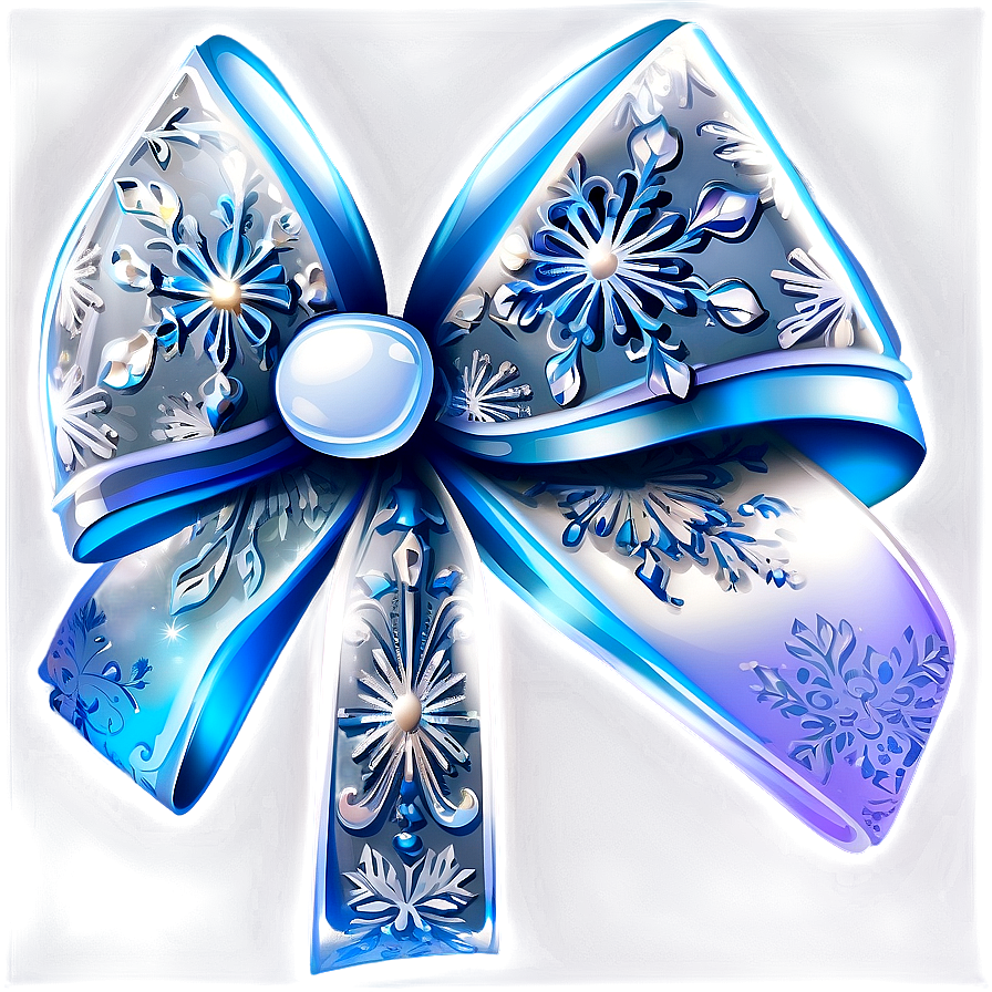 Winter Snowflake Bow Png 05042024