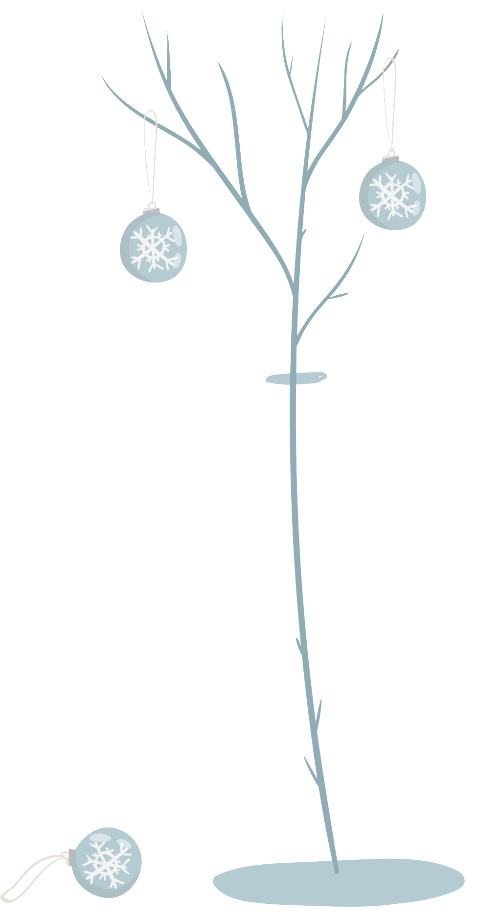 Winter Snowflake Decorationin Vase