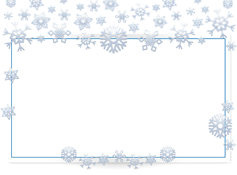 Winter Snowflake Frame