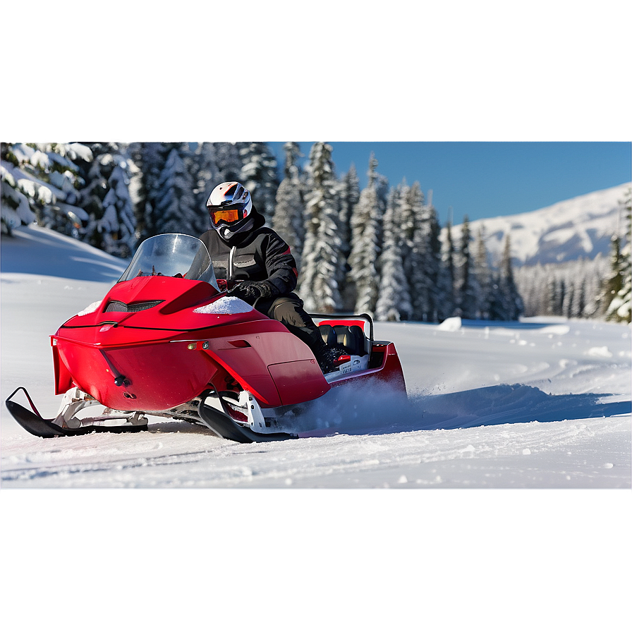 Winter Snowmobile Ride Png Riy