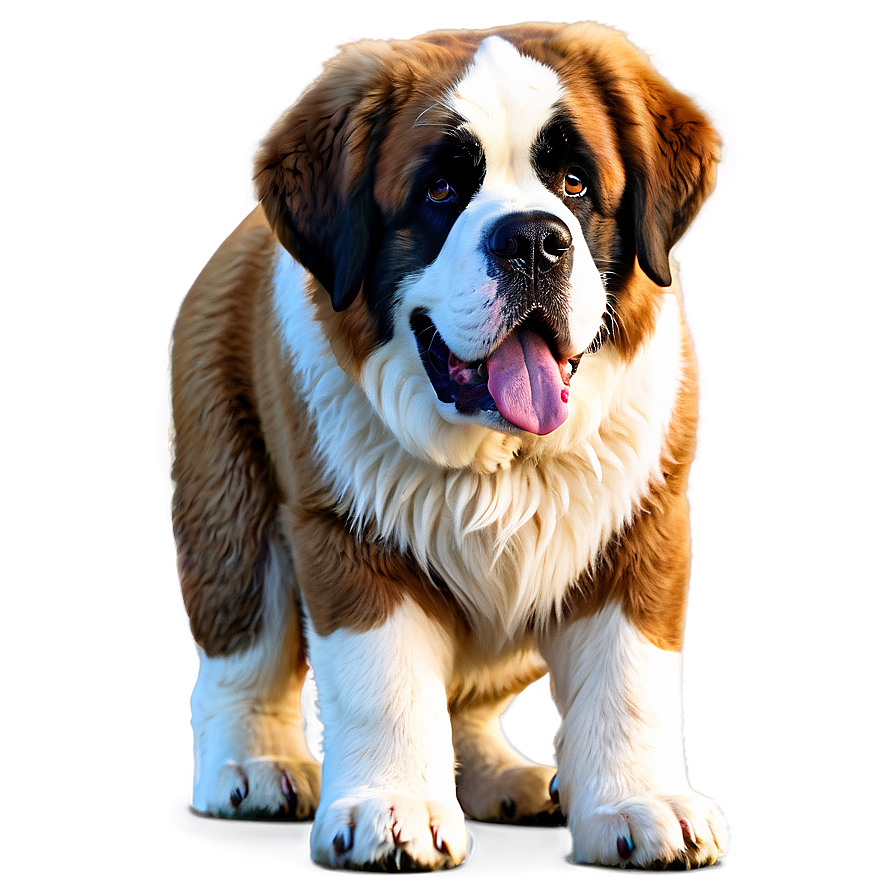 Winter St Bernard Fluff Png 06292024