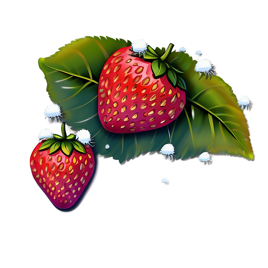 Winter Strawberry Cute Png Vhx