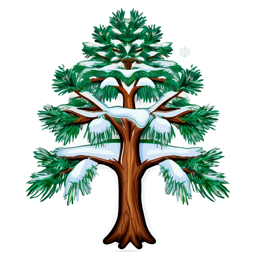 Winter Tree Illustration Png Inq